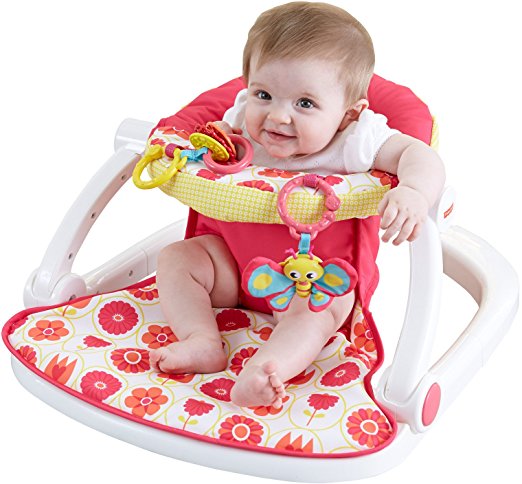 Cadeirinha para Bebês Fisher-Price Sit-Me-Up Floor Seat, Pink Rosa
