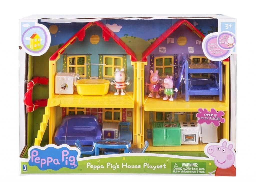 Brinquedo Casa Peppa Pig Quarto Sala Cozinha Banheiro Movéis