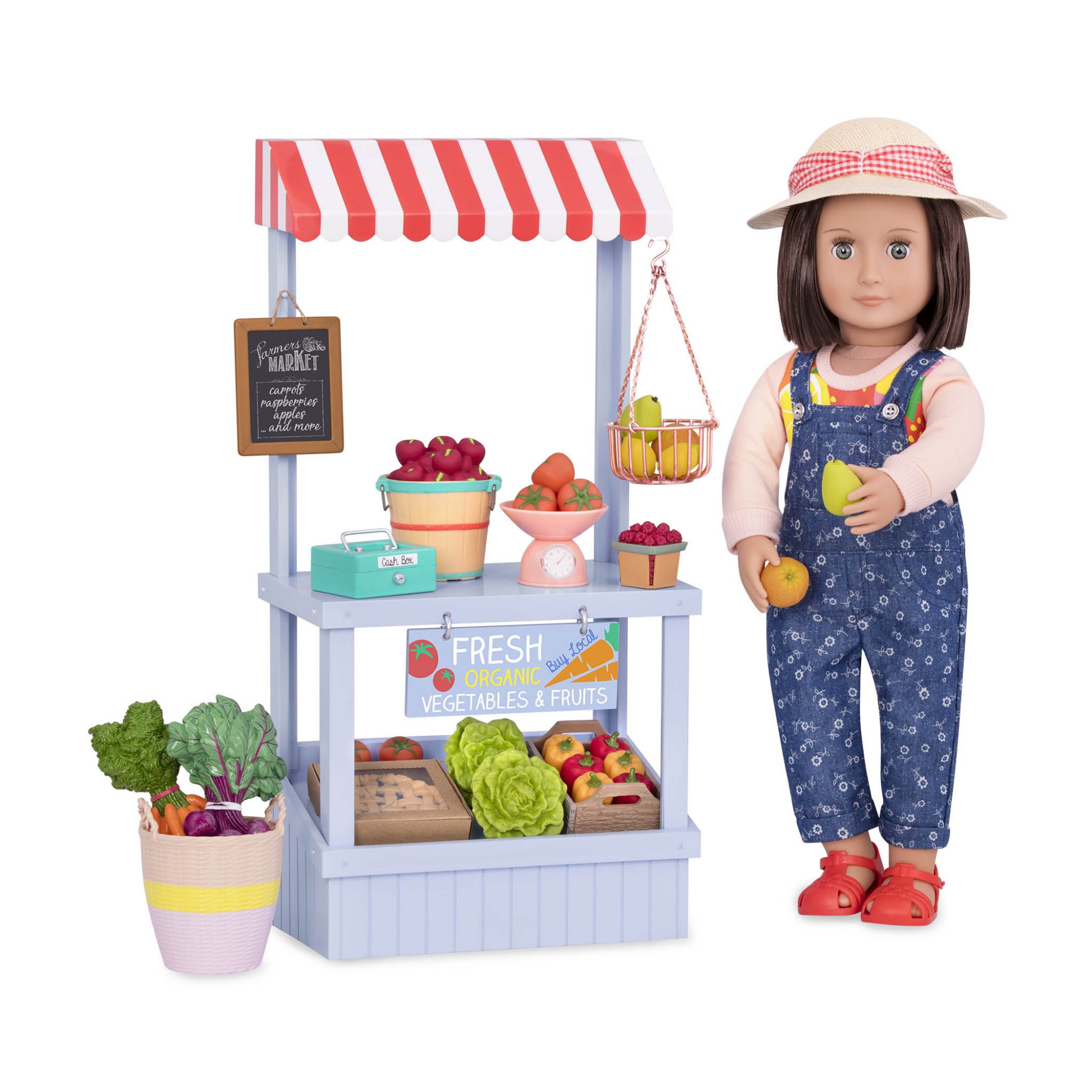 Roupa boneca para our generation - conjunto salada de fruta - casinha 4 no  Shoptime